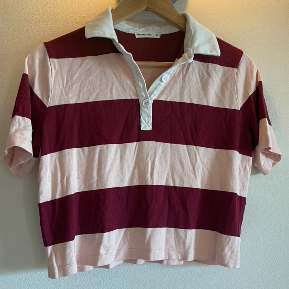 Marine Layer Shortsleeve Rugby Polo
